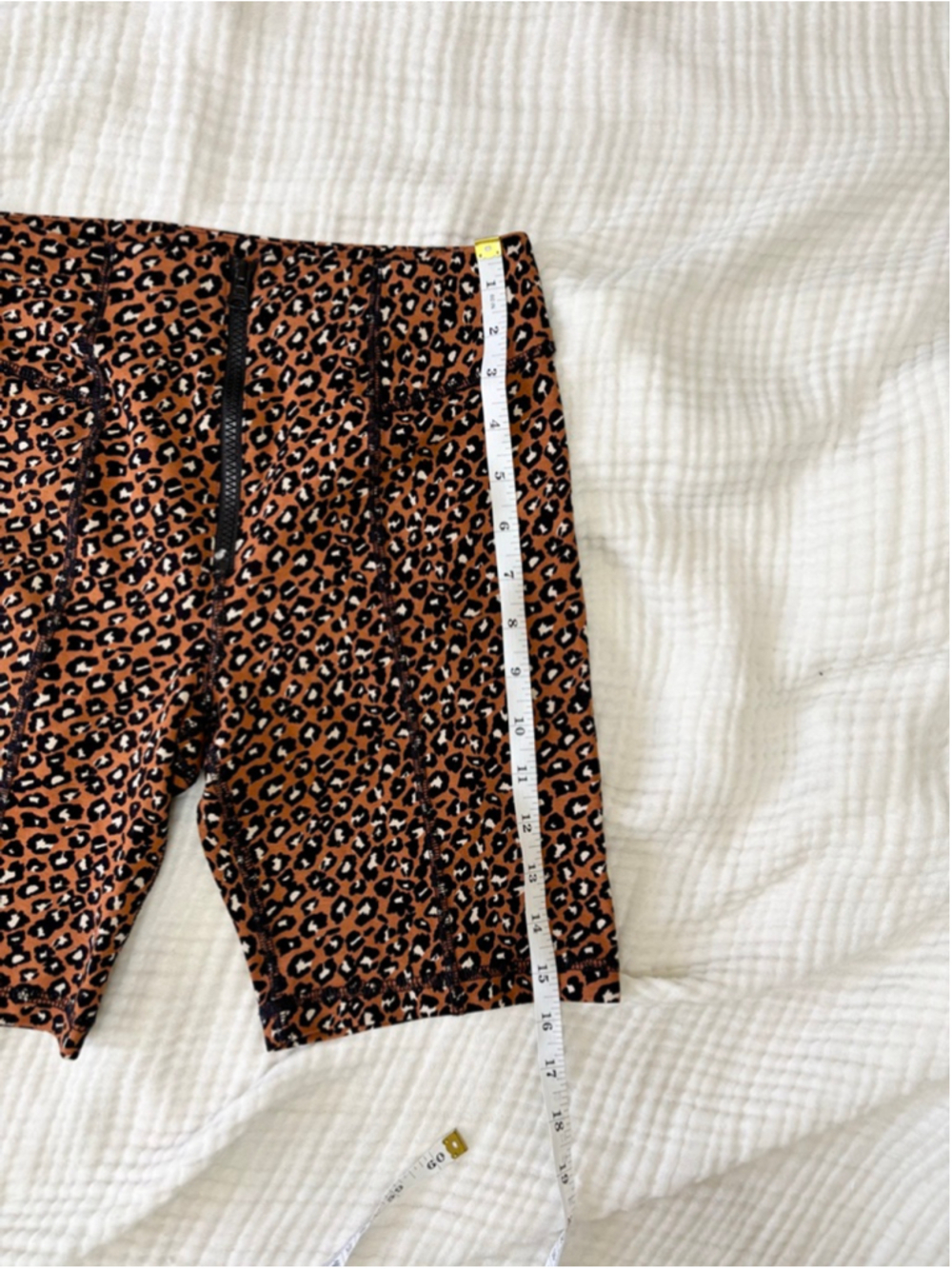 Women's Free People Brown Black Leopard Print Bike Shorts S Rayon - Picture 6 of 10